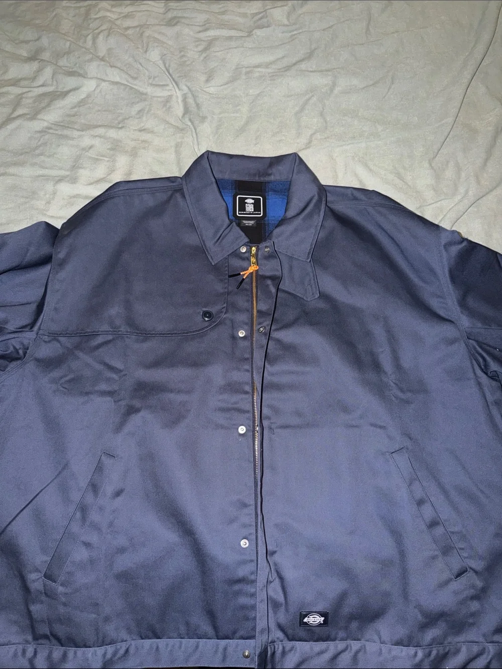 Dickies Men's Navy Bomber-Style Work Jacket - Picture 4 of 8